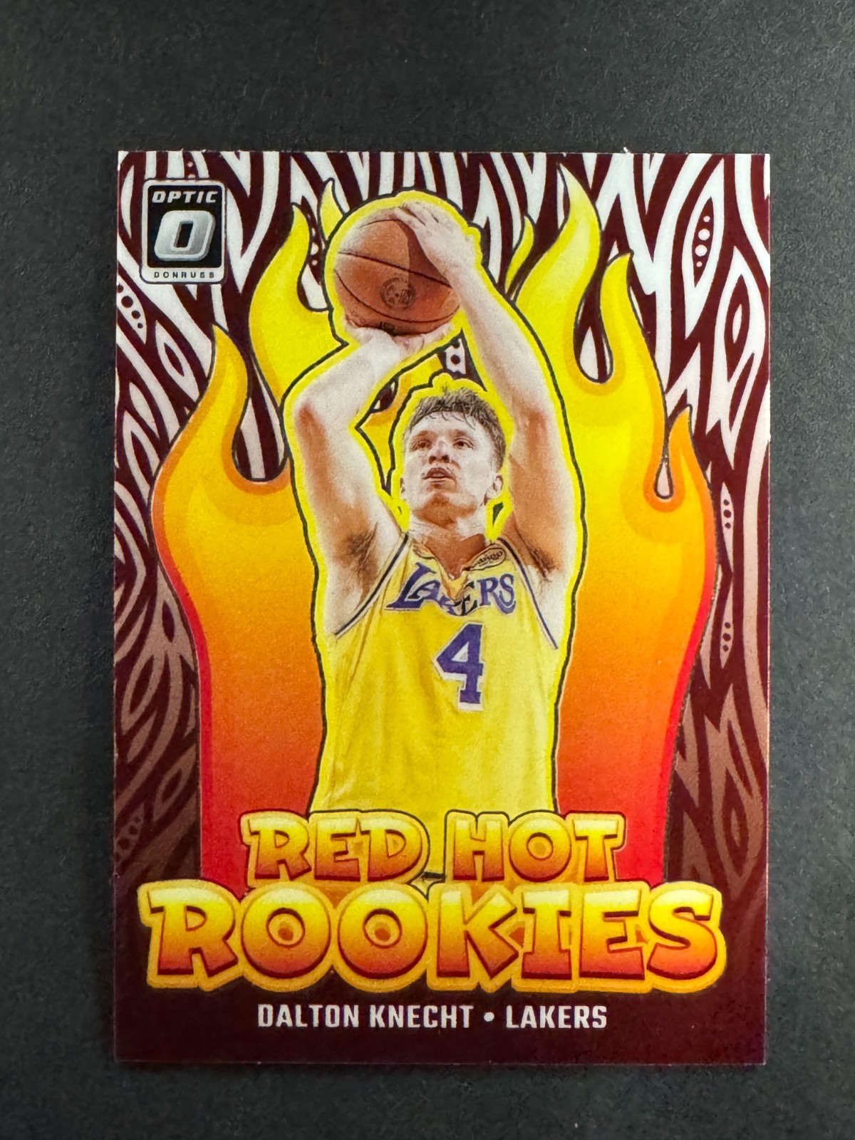 Dalton Knecht 2024-25 Panini Donruss Optic Red Hot Rookies #10