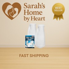 4 inch Ring 100 Micron Felt Filter Sock - Filter Socks for Saltwater Aquarium...