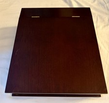 Escritorio de regazo de madera de cerezo The Bombay Company de colección pendiente caja tapa almacenamiento