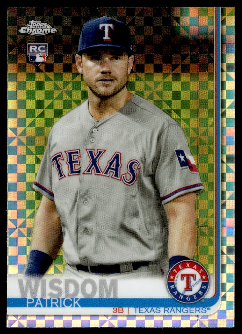 2019 TOPPS CHROME XFRACTOR PATRICK WISDOM ROOKIE TEXAS RANGERS #146