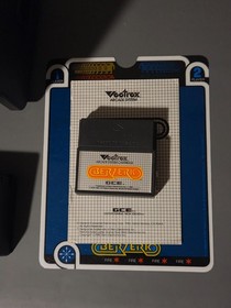 Retro GCE Vectrex Arcade System Game Console Box w/ Games & Overlays - Works