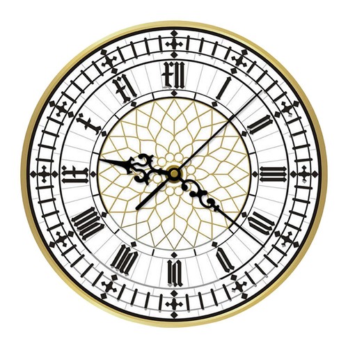 Leise hängende Big Ben-Uhr, tickt nicht, moderne Acryl-Wanduhr für das Büro - Bild 6 von 7