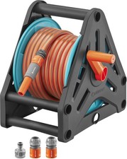 Gardena Hose Reel 20m Basic Hose Pipe Reel Set Tap Hose Water Nozzle 18980-28