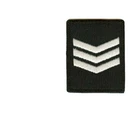 2 x Sergeant SGT Stripes Chevrons  Hook + Loop  Police Rank Patch Badge