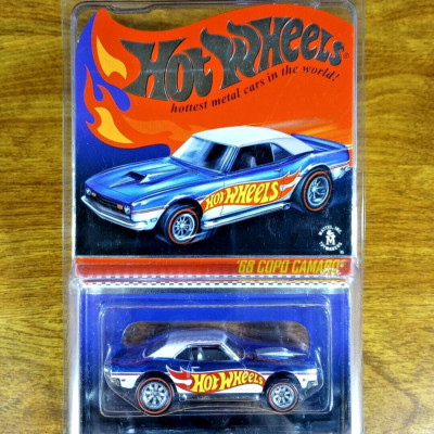 Hot Wheels RLC '68 COPO Camaro 632/4000 Blue White Redline Real