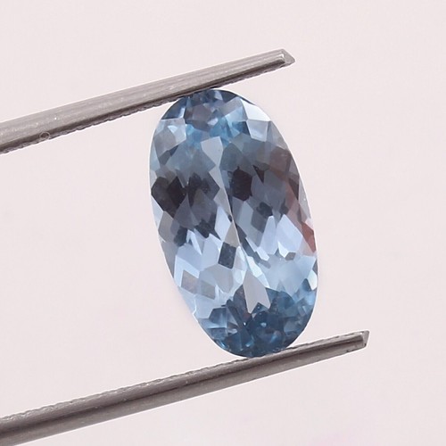 Pierre Gemme Naturelle Aquamarine Du Brésil - 2.30 Carats - Taille Asscher - Couleur Bleu Ciel