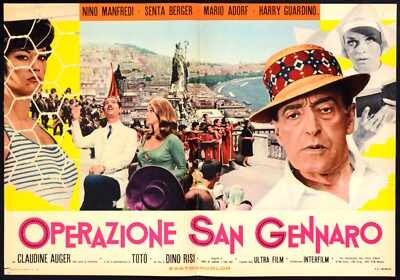 OPERAZIONE SAN GENNARO Totò SENTA BERGER, DINO RISI FOTOBUSTA ORIGINALE NAPOLI B