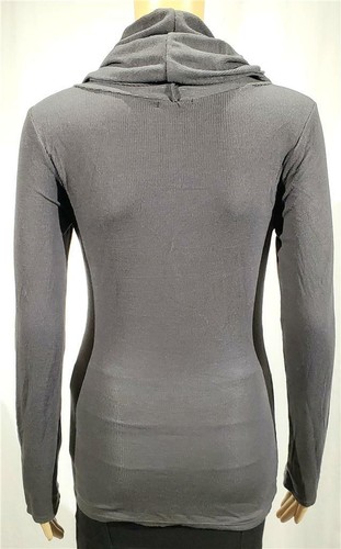 New Womens VS Moda International Gray Cowl Neck Long Sleeve Top - Size S - NWOT - Picture 2 of 2