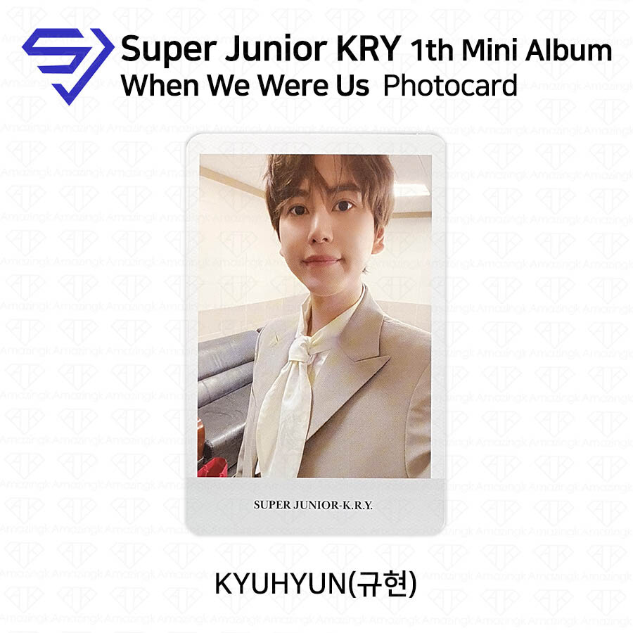 Super Junior KRY 1st Mini Album When We Were Us Official Photocard