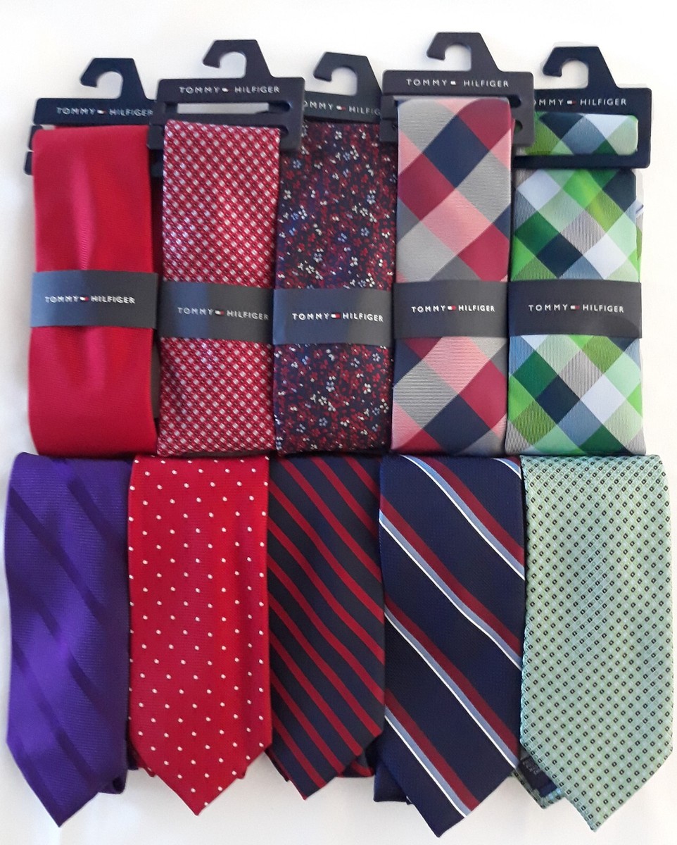 NWT TOMMY HILFIGER MENS SILK TIE ASSORTMENT(ONE SIZE) NEW | eBay
