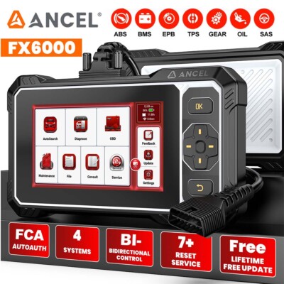 ANCEL FX6000 Profi KFZ Diagnosegerät Auto OBD2 Scanner ALLE SYSTEM 7 Services