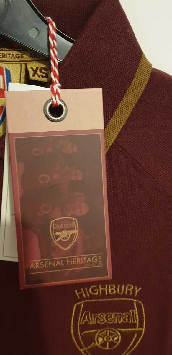 レア品 アーセナル Highbury シャツ Arsenal FC Official Mens S Crest Polo Shirt Heritage Highbury 1913