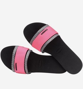 pink havaianas sliders