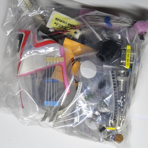 Electronic Parts Grab Bag 12oz Discrete, Connectors, ICs, Adaptors