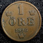 Sweden Oscar II Bronze 1897 1 Öre  Large letters aUNC KM# 750  (23 149) — photo 2