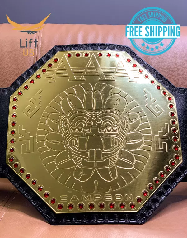 AAA Mega Campeon Mexico Wrestling Championship Title Replica Belt
