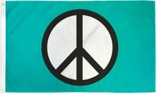 Peace Flag Peace Sign Symbol Banner Hippie 3x5 Foot Indoor Outdoor New 100D