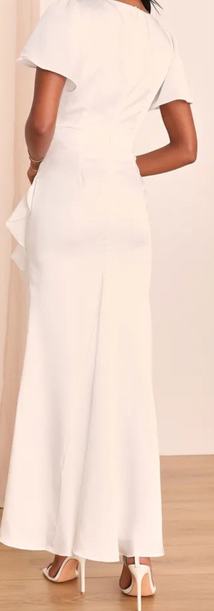 chinese dress ladies Mother of the Bride Flutter Sleeve Long Dress