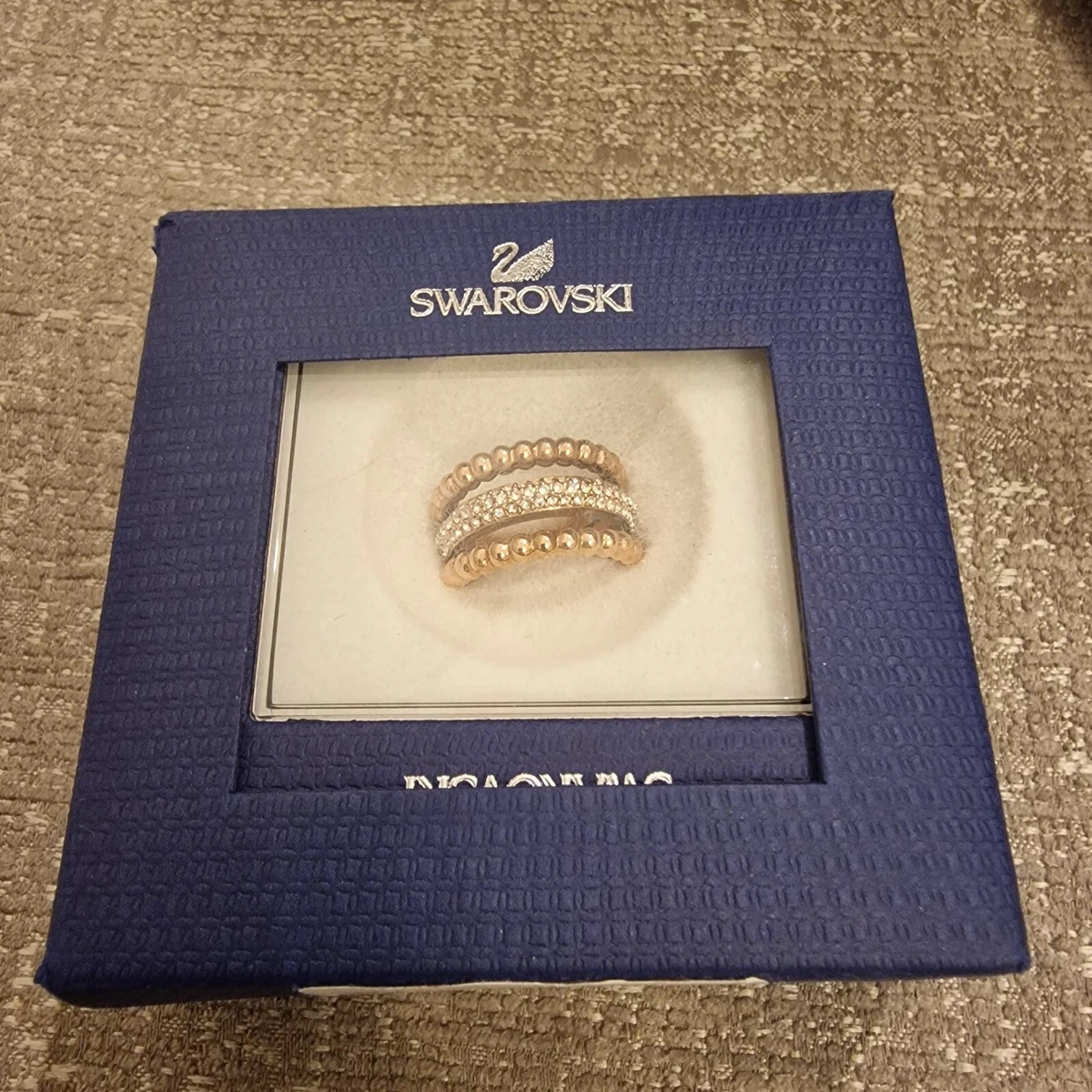 Swarovski triple ring sale