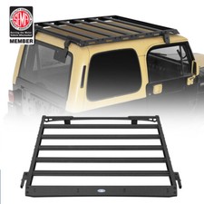 Black Steel Roof Rack Basket Cargo Carrier For Jeep Wrangler Yj 87-95 Hardtop