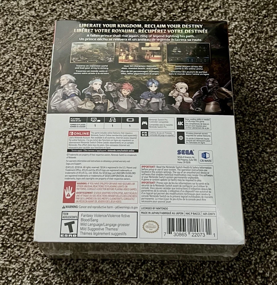 Unicorn Overlord Collector’s Edition (Monarch Edition) Nintendo Switch Limited - Image 2 of 4