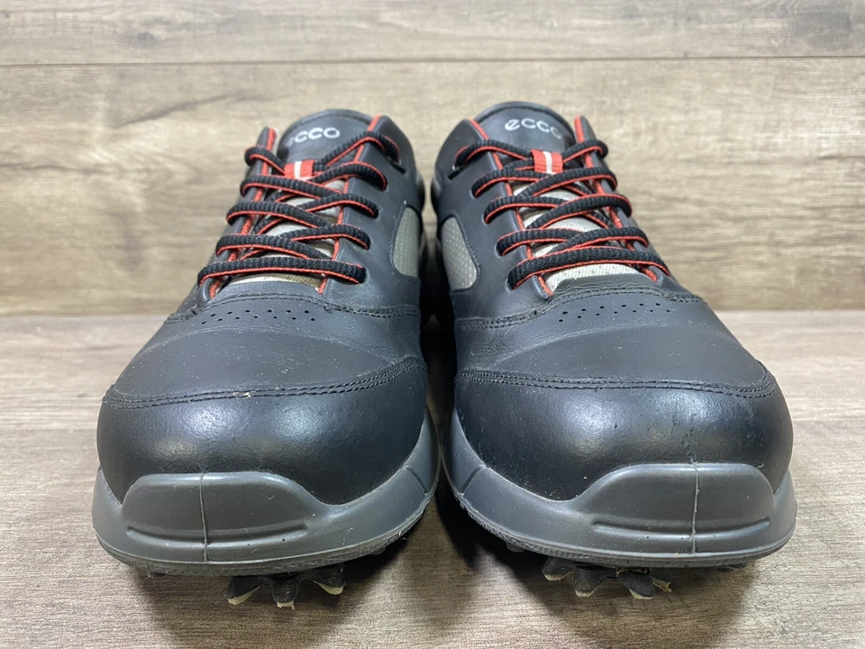 Ecco Base One Golf HydroMax Shoes Spikes Black Gray Mens Size EU 42 US 8, 8.5 - Image 3 of 4