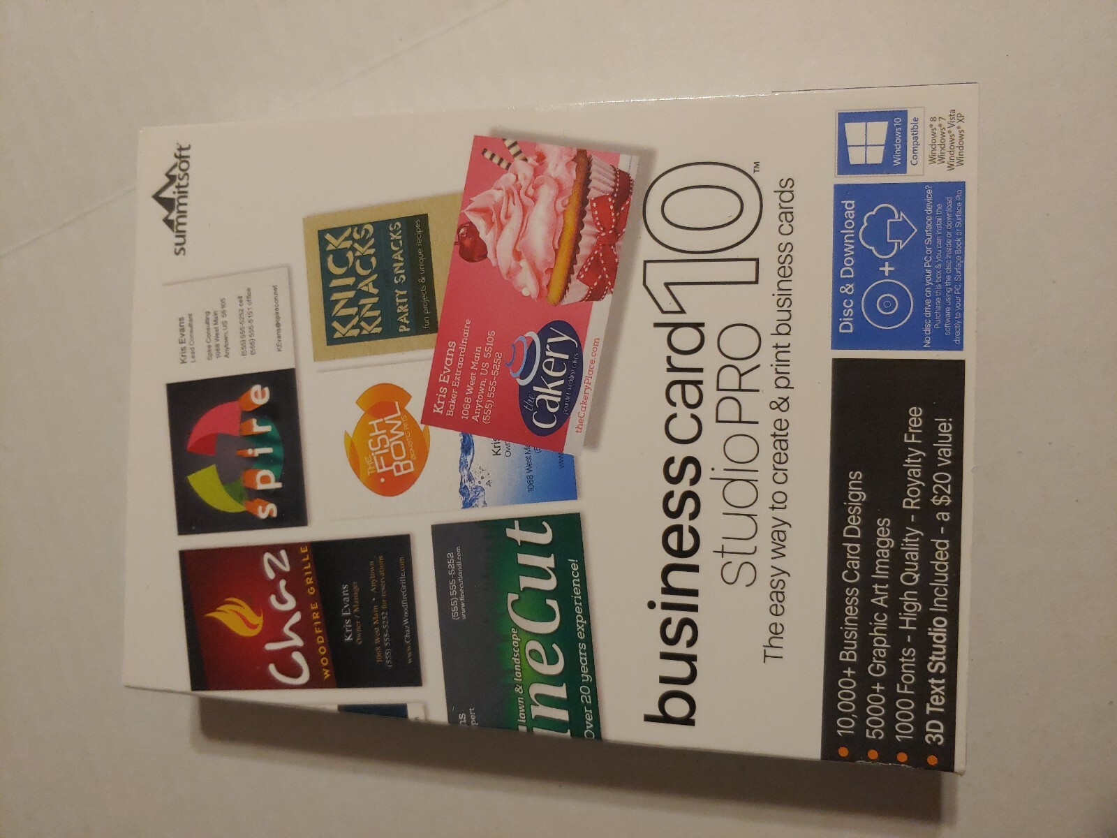 Summitsoft Business Card Studio Pro 10 Create Design Graphic 831666550819 For Sale Online Ebay