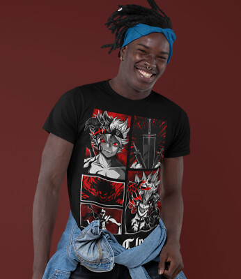 Maglietta Unisex Black Clover Asta Yuno Fumetto Anime T-shirt Tutte Le Taglie