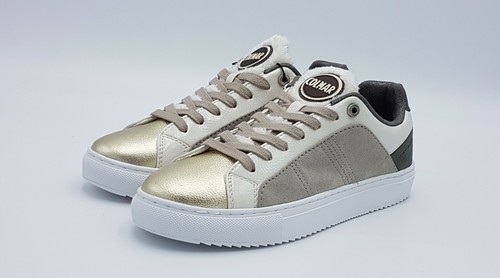 Scarpe donna sneakers COLMAR Bradbury svage 143 bianco oro | eBay