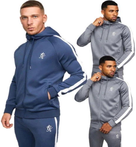 Gym King Blue Tracksuits & Sets for Men