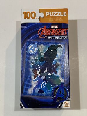 2021 Marvel Avengers Mech Strike 100 Piece Puzzle 11'' x 15'' Spin Master New!
