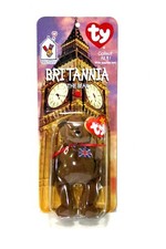 Ty Tennie Beanie Baby Britannia The Bear 1999 McDonalds UK Flag HTF Collectible