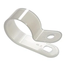 Plastic P Pipe Clip 1" Pipes & Cables up to 25mm W4 37831