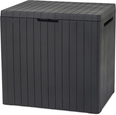 Keter City Box, Aufbewahrungsbox, Dunkelgrau, Inhalt: 113L, Maße: Hxtxb 55X44X57