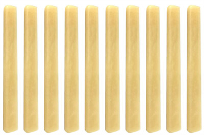 10x Bone Classical Guitar Saddle 3-1/8'' (80mm) Unbleached Luthier