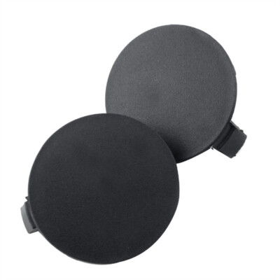 Pair Of Front Bumper Tow Hook Cover Caps For Toyota RAV4 2013-2015 – Black, LH & RH, Snap-On