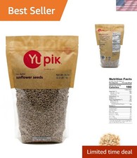 Unsalted 2.2 lb Organic Shelled Sunflower Seeds Crunchy Nutty Flavor