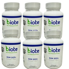 6 Pack Biote Nutraceuticals DIM SGS+ Hormone Detox Capsules 60 Ct Exp 5/2026 NEW