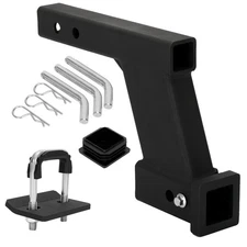 10000lbs 8-Inch Hitch Receiver Extension Riser, 2 Inch Receiver with 8 Inch D...