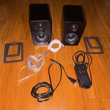Kanto YU2 2.0 Wired Computer Speaker System, Black, USB 3.5mm Input
