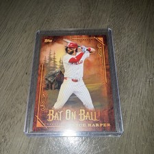 2025 Topps X Bob Ross Bryce Harper #BOB-12 Bat On Ball Insert Phillies