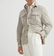 Stone Color Field Leather Jacket Men Pure Suede Custom Made Size S M L XXL 3XL