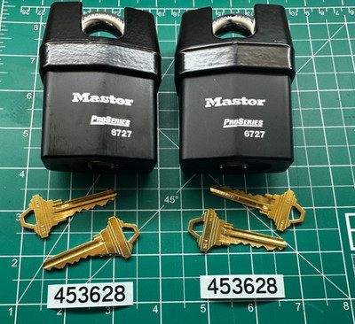 Master Lock 6727 ProSeries Padlock Installed Cylinder Schlage SC4