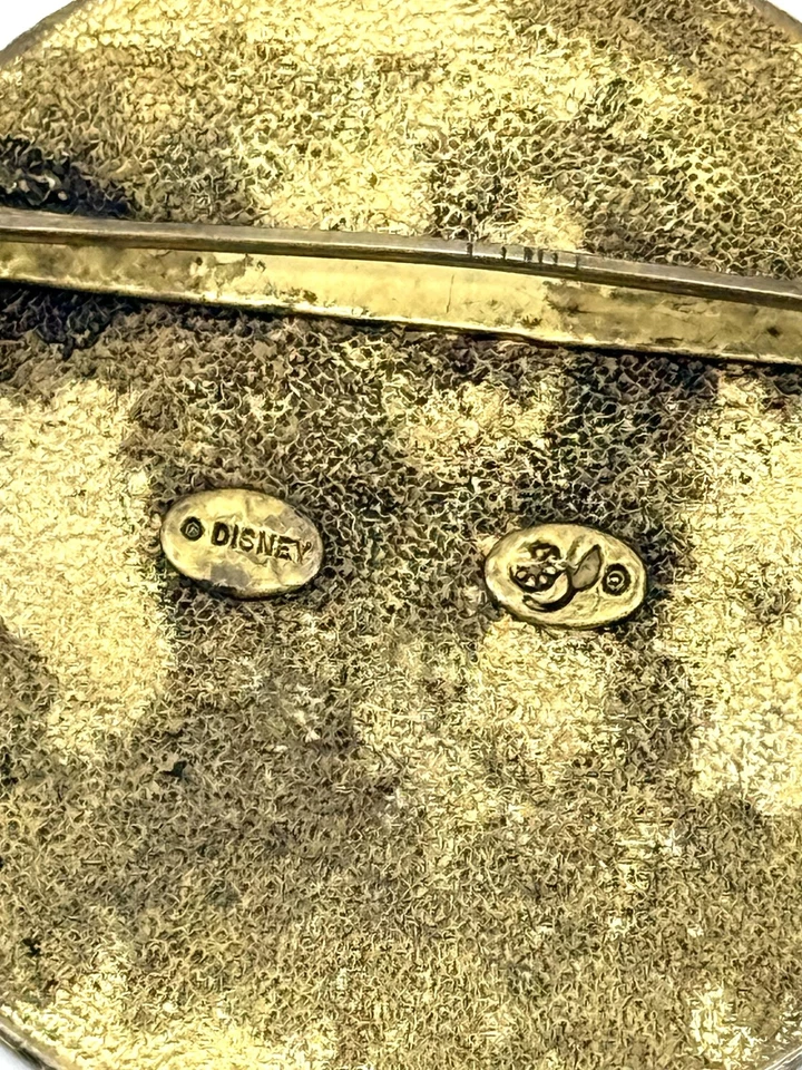 Vintage Disney Lion King Remember Who You Are Brass Pin Simba Lion Crest Brooch - Image 3 of 3