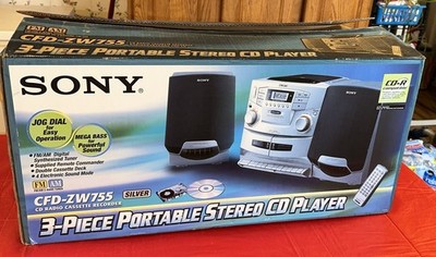 Sony CFD-ZW755 CD/Radio/Cassette Boombox for sale online | eBay