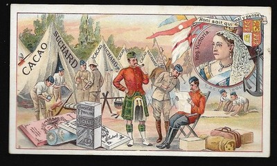 Honi sei es, der mal darüber nachdenkt - Reg Victoria - Chromo Chocolat Suchard - Trade Card