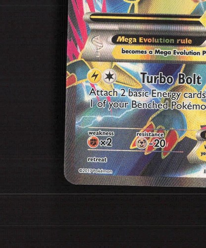 Tarjeta Pokémon Mega Manectric EX 24a/119 Phantom Forces Full Alt Art Promo LP - Imagen 5 de 10