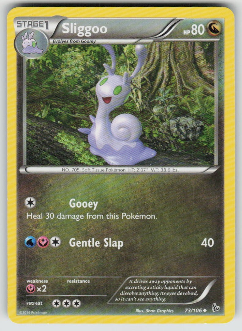 Sliggoo 73/106 Flashfire Pokemon TCG Lightly Played