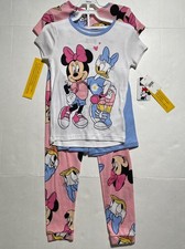 NWT Girls Disney Minnie Mouse 4 Piece Pajama Set - Size 8 - FREE SHIPPING