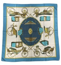 Hermes Silk Scarf Les Voitures A Transformation Vintage Carre 90 de La Perriere